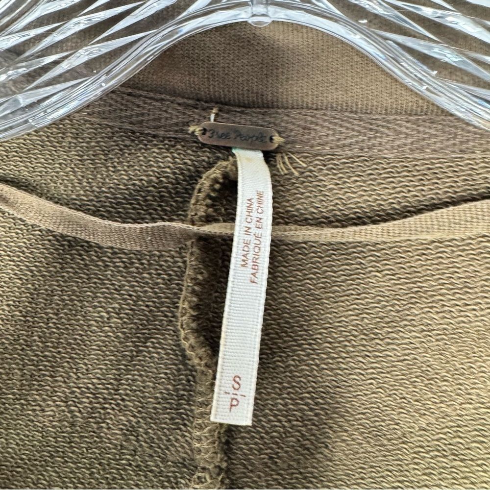 FREE PEOPLE Womens Olive C'Mon Hooded Cardigan Jacket - Picture 7 of 10